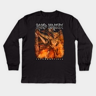 ICED EARTH MERCH VTG Kids Long Sleeve T-Shirt